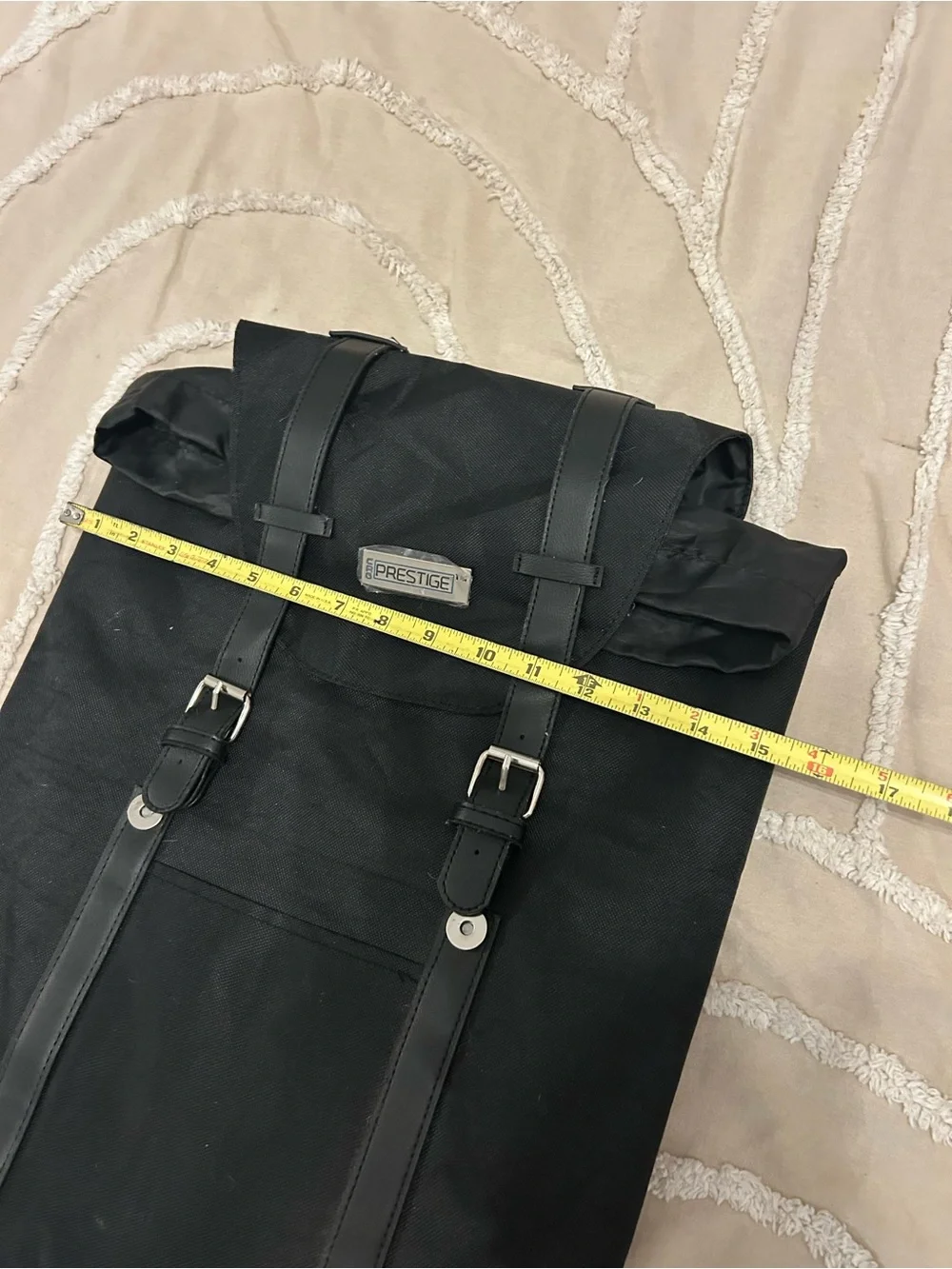 Prestige Black Roll-Top Backpack